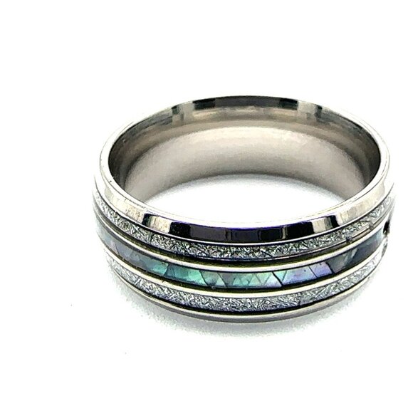 Color Changing Stainless Steel Unisex Ring Wedding Band Fashion Jewelry - Picture 14 of 14